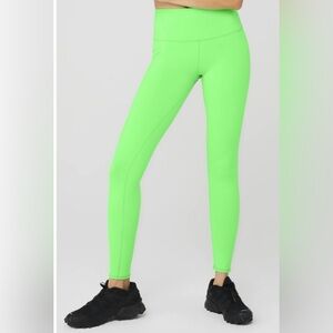 Alo 7/8 High Waist Airbrush Legging Neon Green